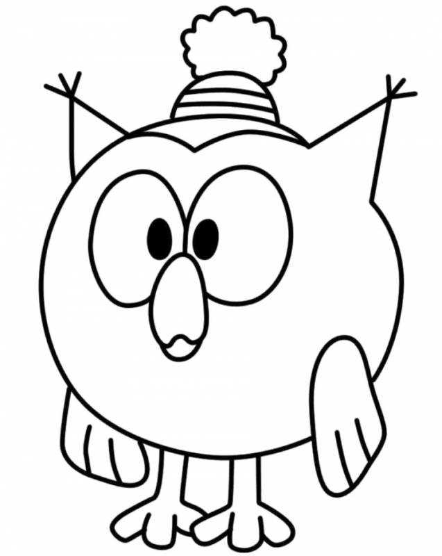 Смешарики раскраска Совунья