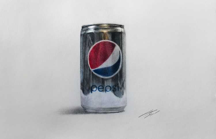 Пепси для срисовки