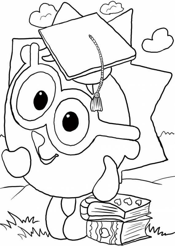 Раскраски Смешарики Крош и Ежик