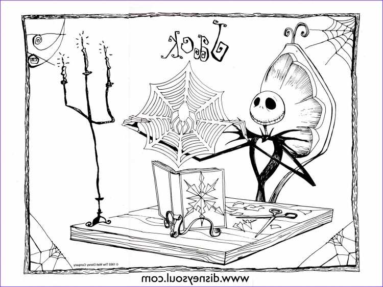 Джек кошмар перед Рождеством раскраска для детей