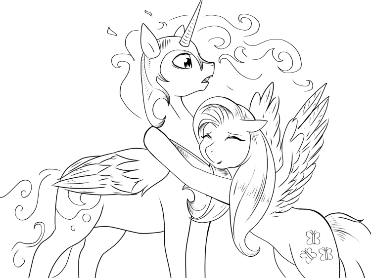 Раскраски пони Найтмер Мун