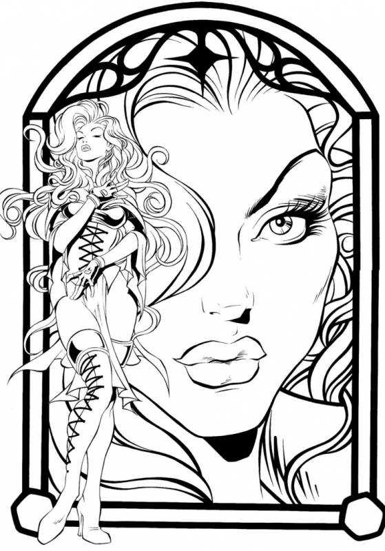 Раскраска вампир