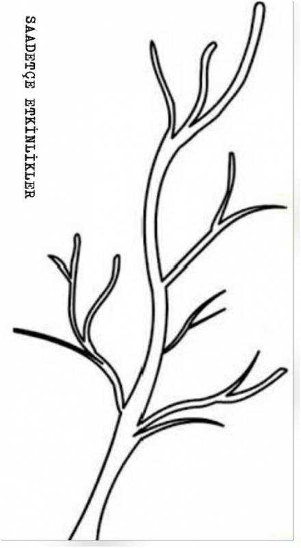 Ветка раскраска