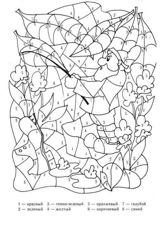 Раскраски по номерам для взрослых