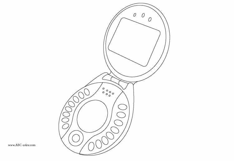 Раскраска телефончик