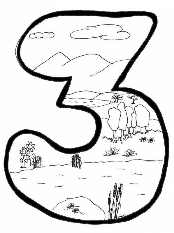 Творение мира раскраска