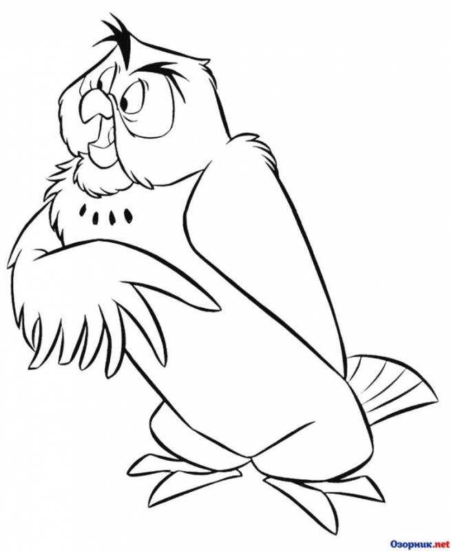 Совы картинки нарисованные