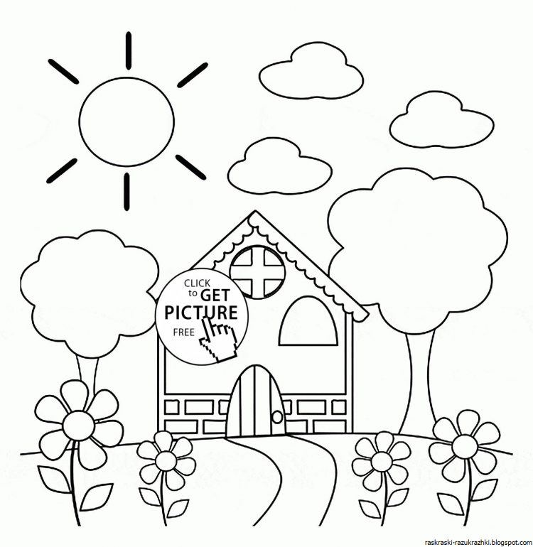 Раскраска школа