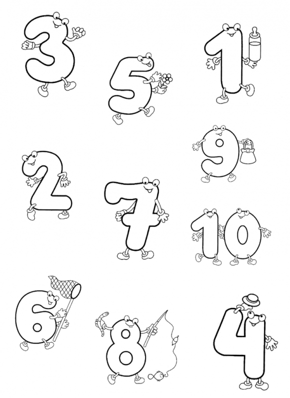 Цифры в виде человечков