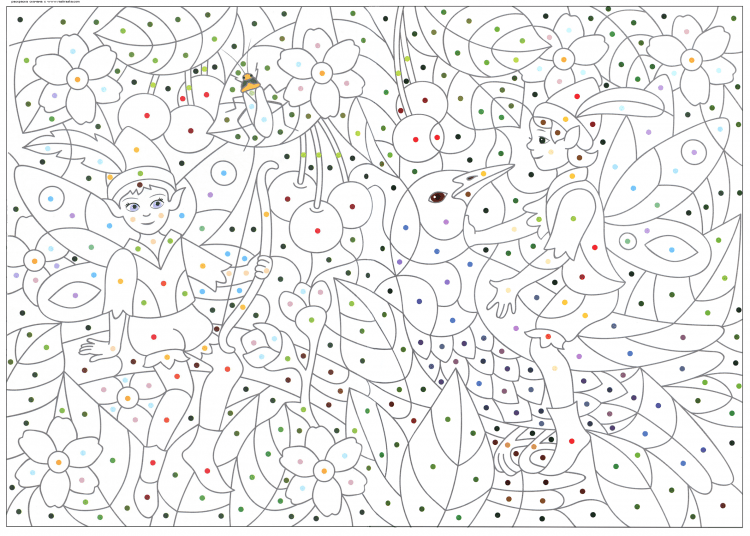 Раскраска по номерам