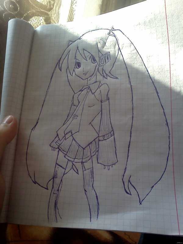Аниме рисунки ручкой легкие