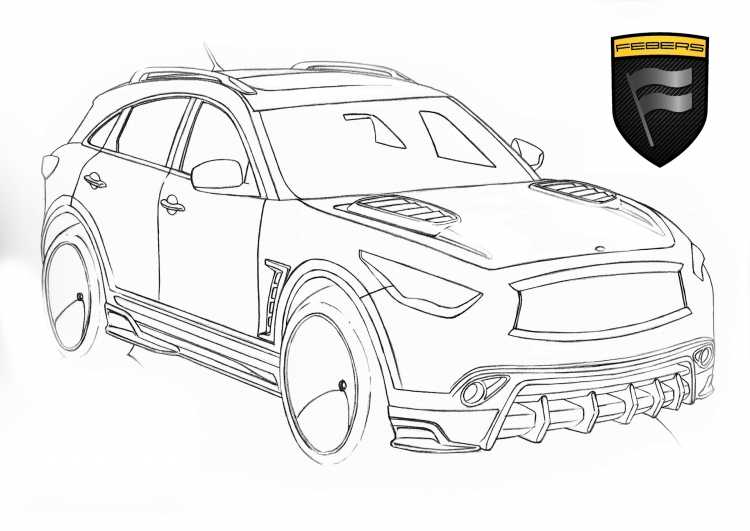 Раскраска Инфинити qx70