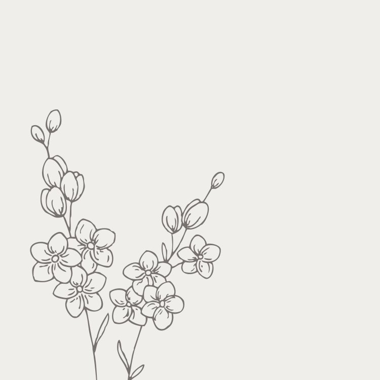 Маленькие цветы очертания