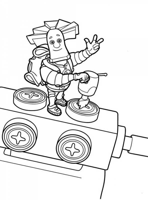 Фиксик Папус раскраска