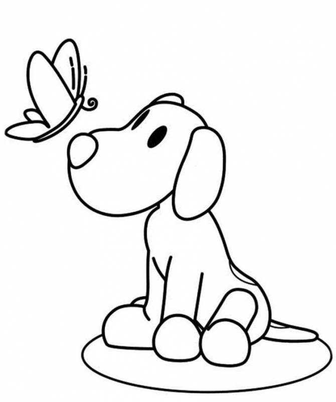 Щенок рисунок для детей