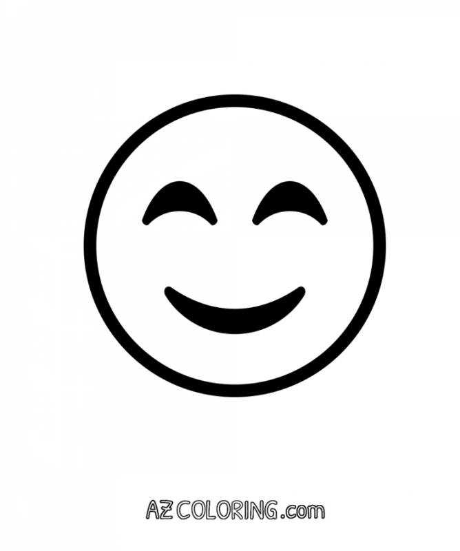 Смайлик черно белый