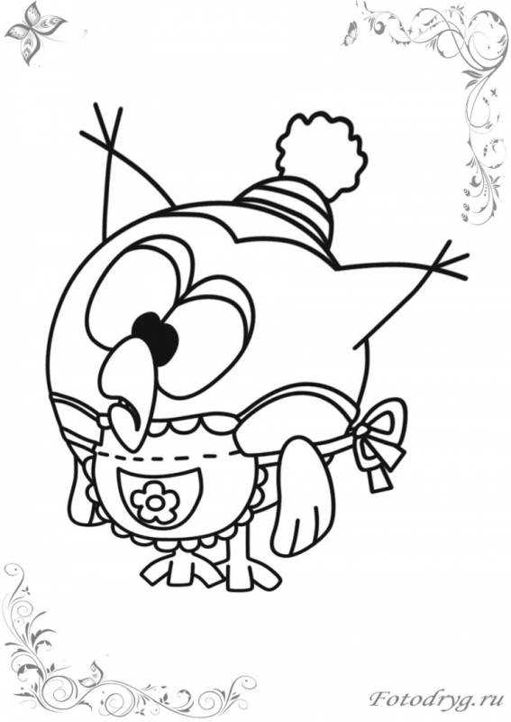Смешарики раскраска Совунья