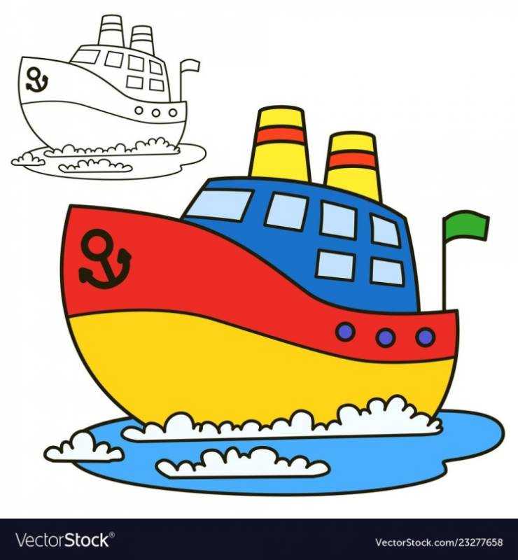 Раскраска круизный лайнер