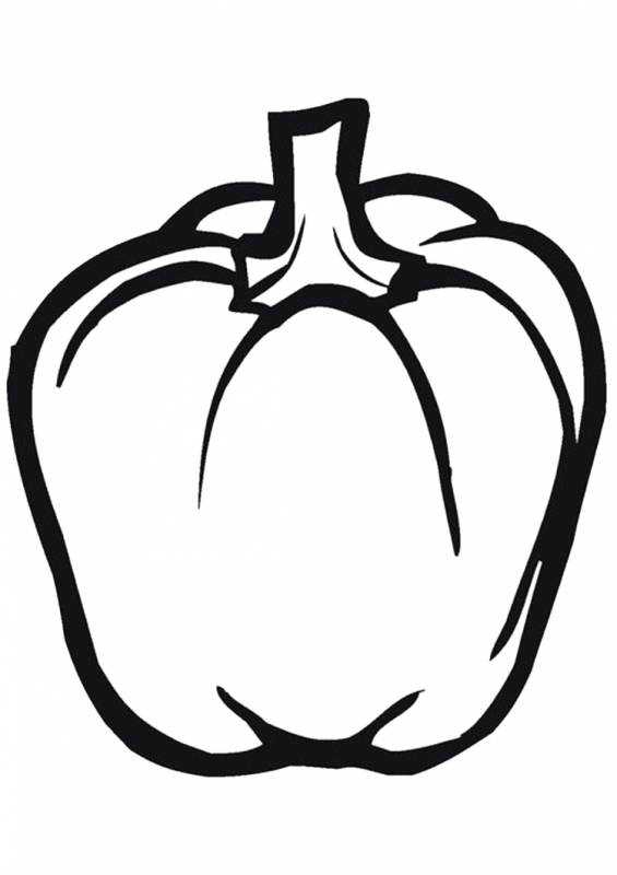 Перец раскраска