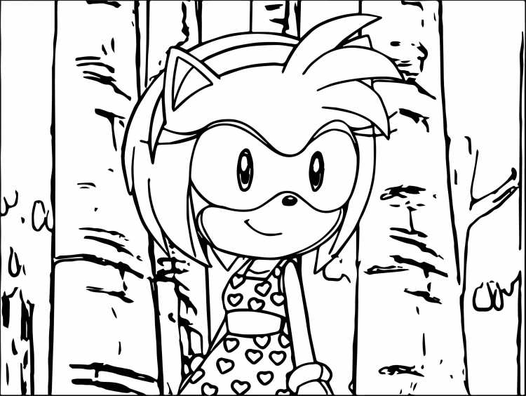 Эми Роуз раскраска