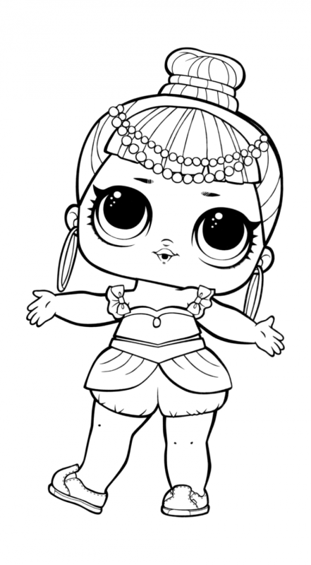 Куклы ЛОЛ раскраски для срисовки