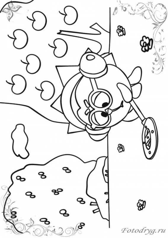 Железная няня Смешарики раскраска