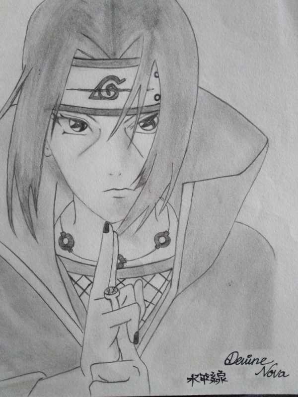 Итачи набросок