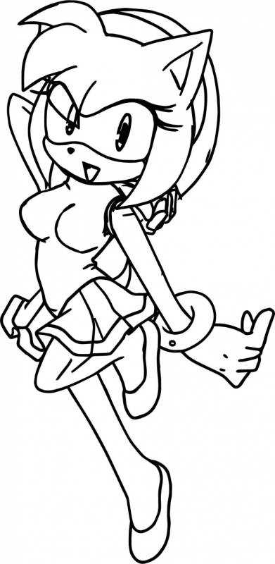 Эми Роуз раскраска