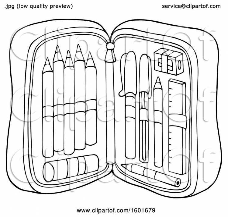 Pencil Box раскраска