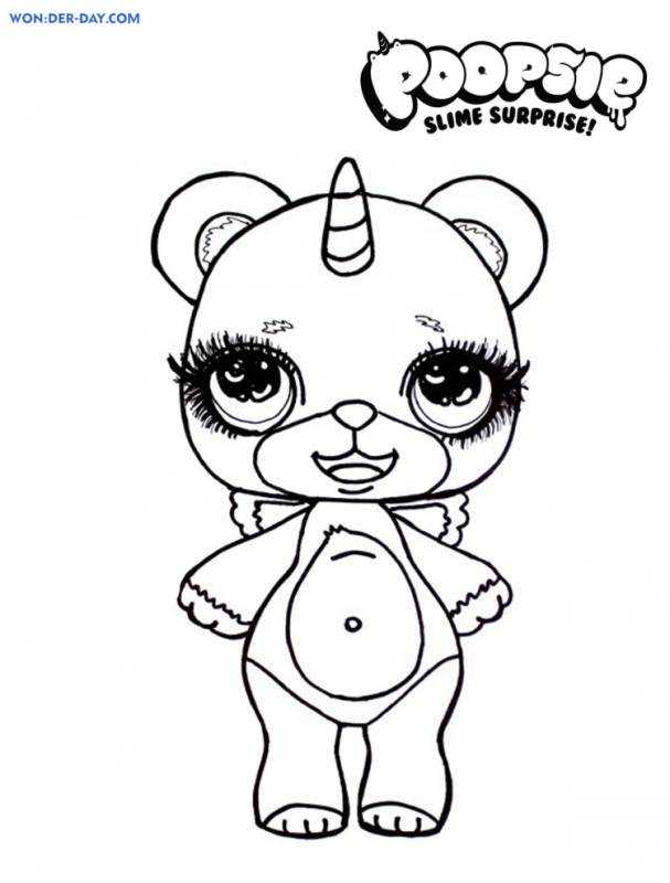 Раскраска для девочек Единорожки