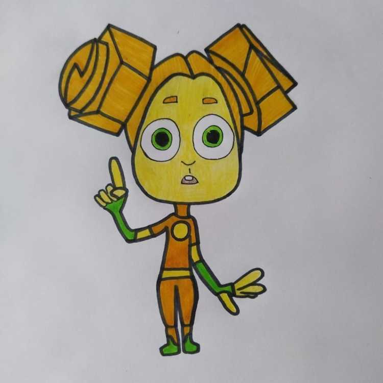 Раскраска Фиксики Симка и Нолик