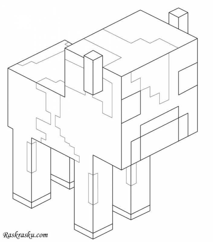 Раскраска майнкрафт