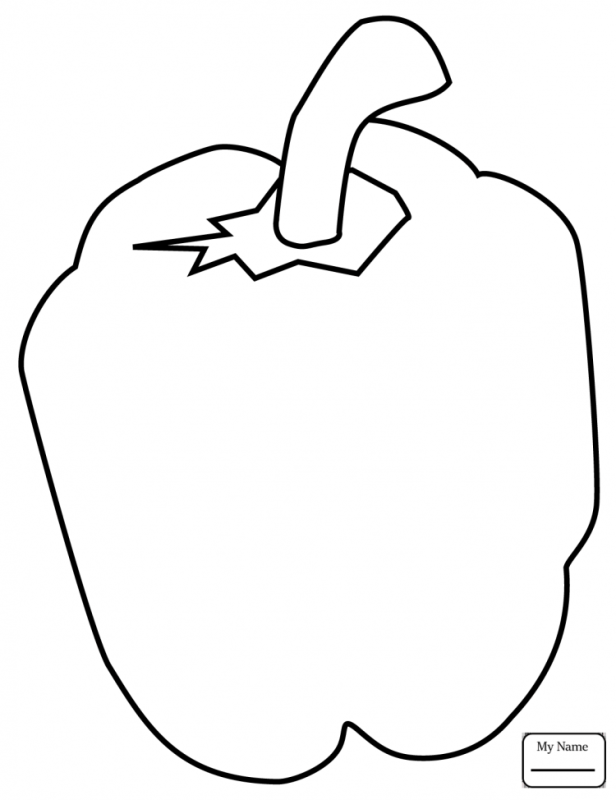 Раскраска Веселые овощи и фрукты