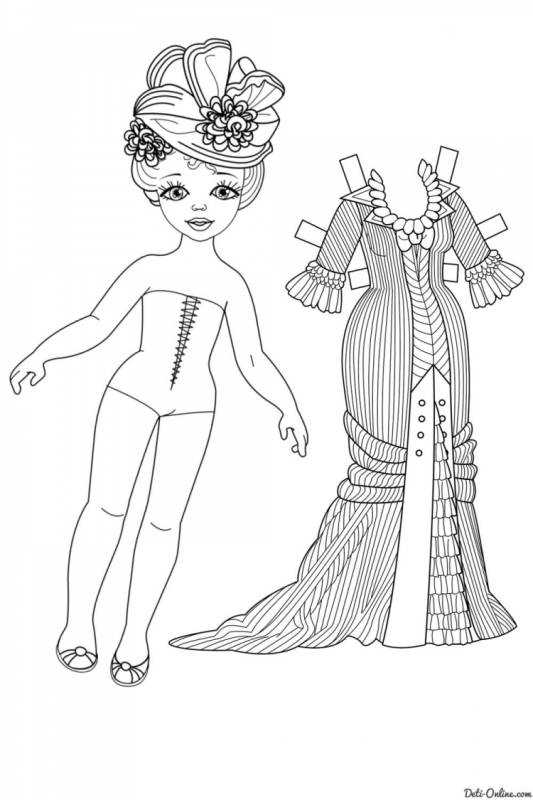 Раскраски куклы из БУБУМАГИ Элза