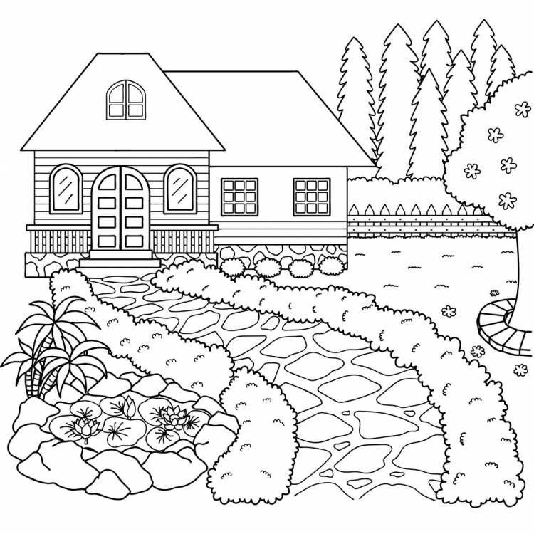 Школа раскраска для детей