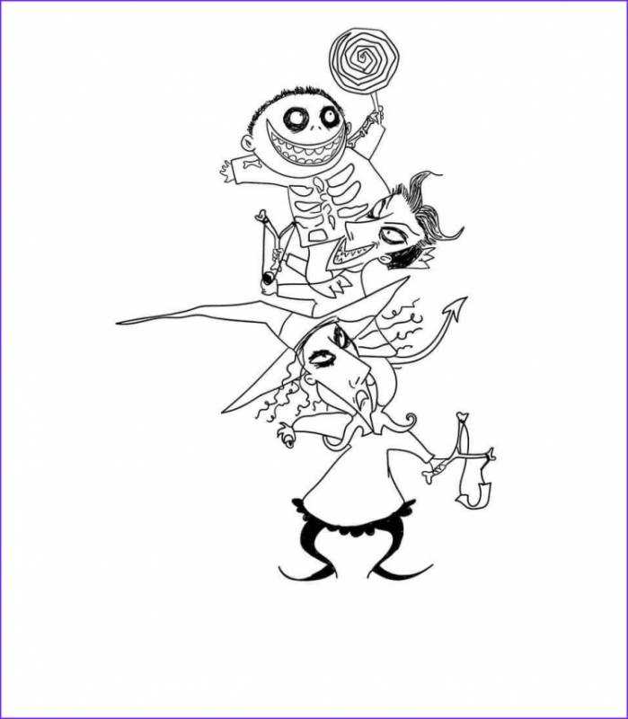 Джек Скеллингтон Хэллоуин рисунки