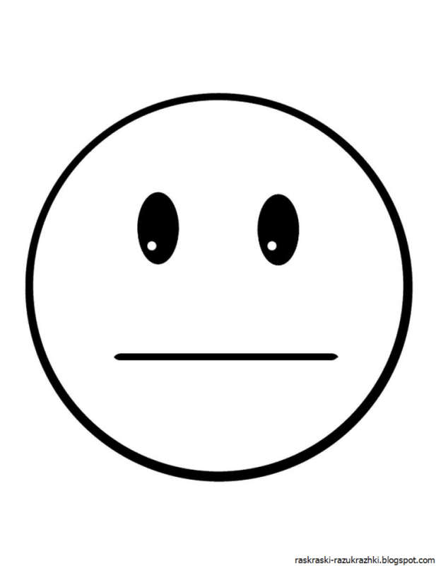 Контурное изображение смайликов