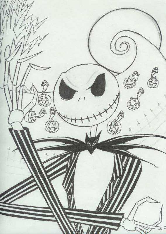 Джек Скеллингтон для срисовки