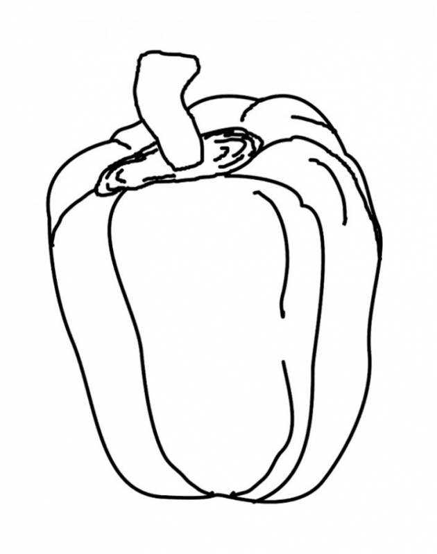 Острый перец раскраска