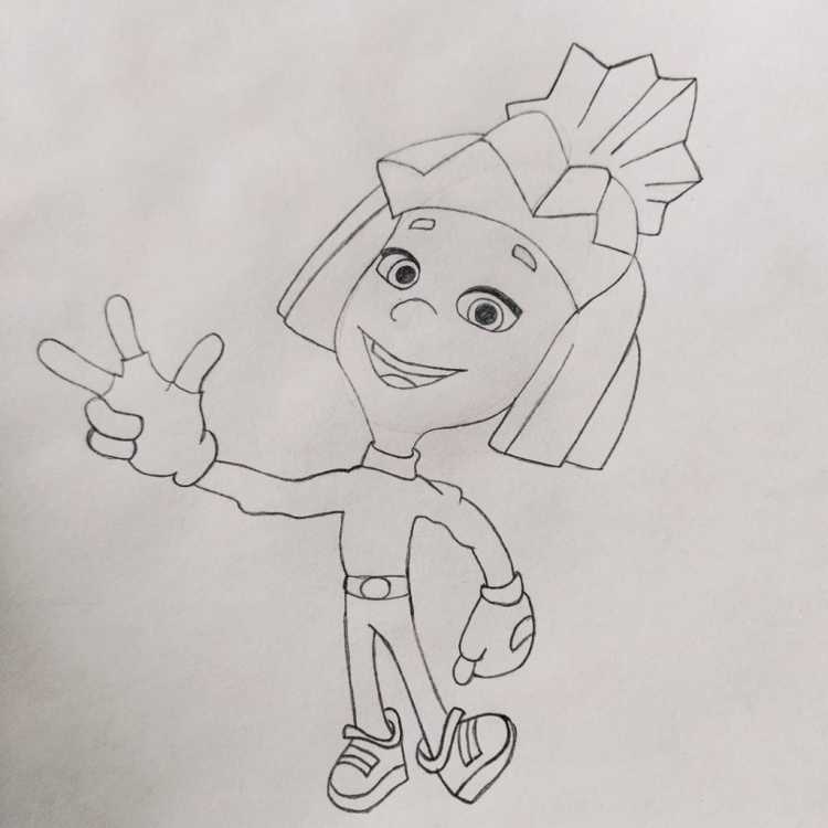 Раскраска Фиксики Игрек