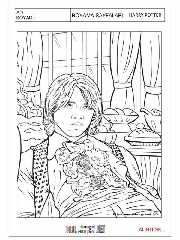 Раскраска Гарри Поттер Сириус Блэк