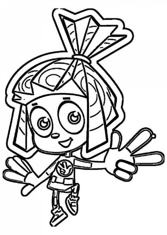 Фиксики Файер разукрашка