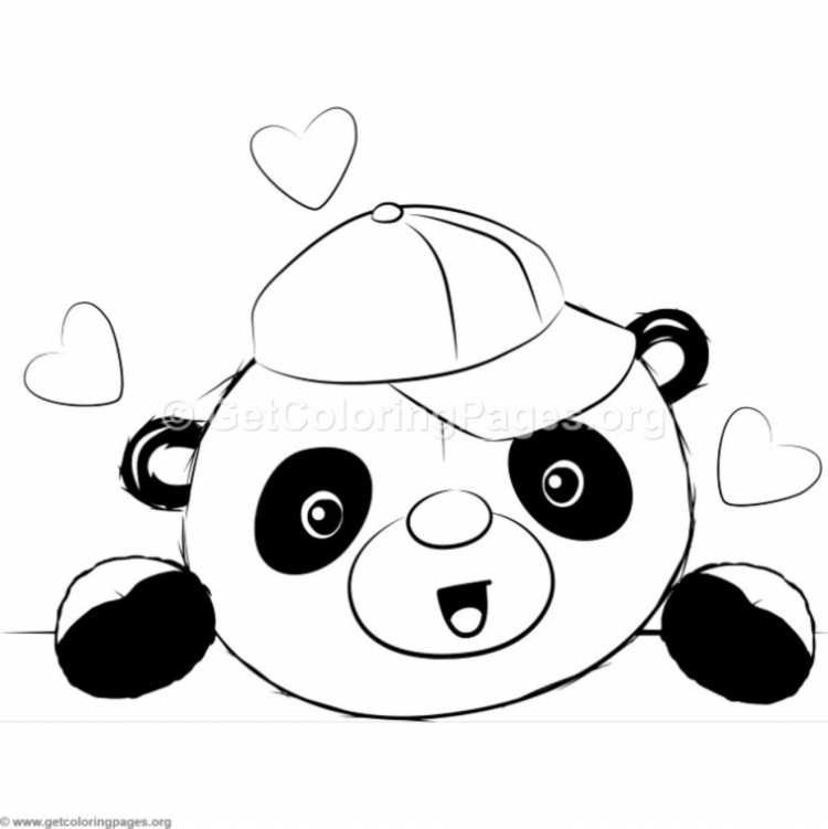 Раскраска много пандочек