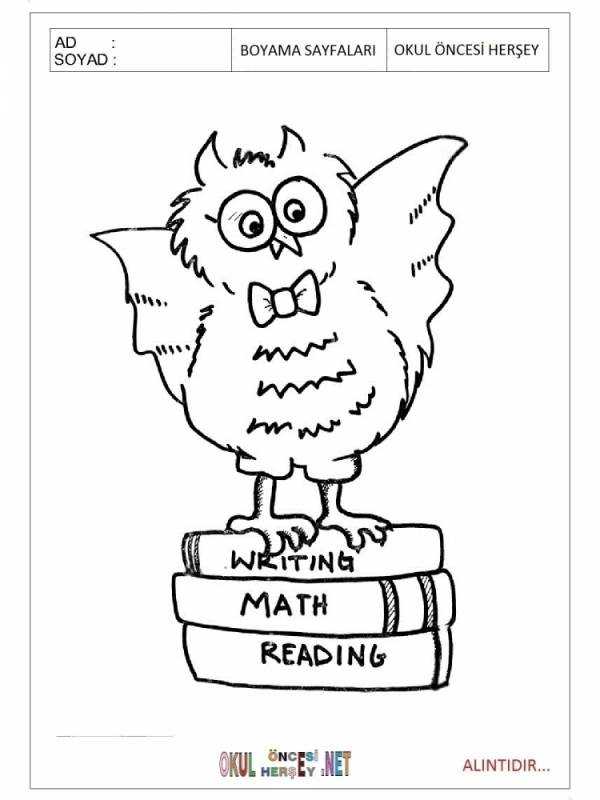 Ученая Сова карандашом