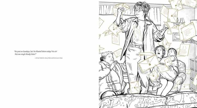 Ньют Скамандер раскраска