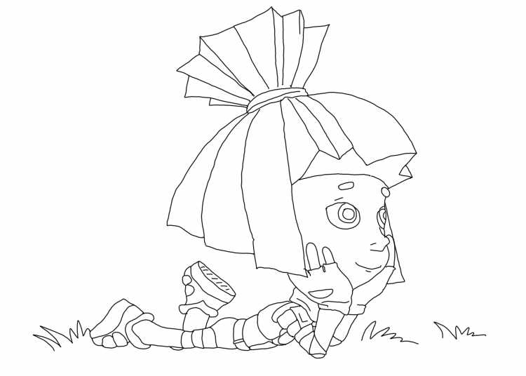 Бася Фиксики раскраска