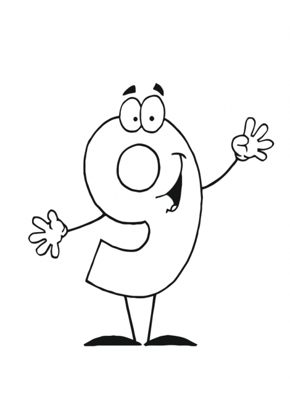 Цифра 8 раскраска