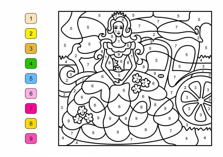 Раскраска по номерам Хэллоуин