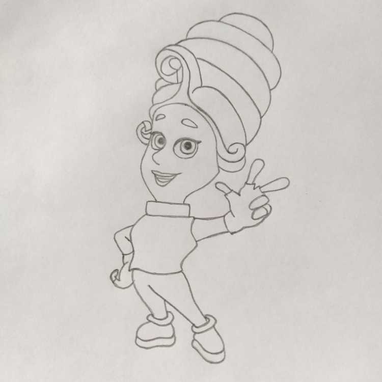 Раскраска Фиксики Дедус