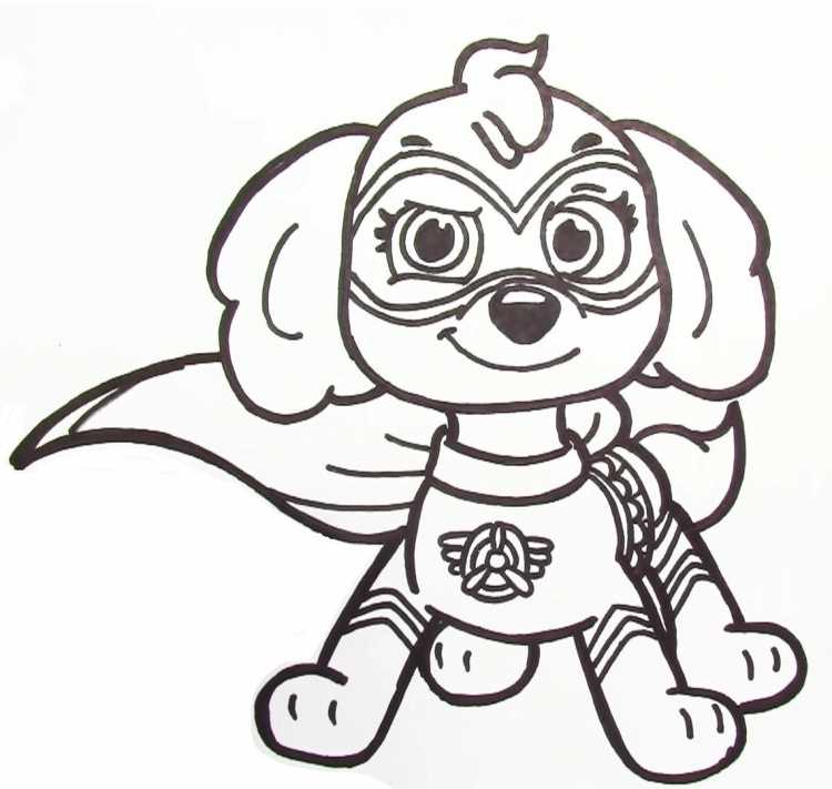 Разукрашку синячий патруль